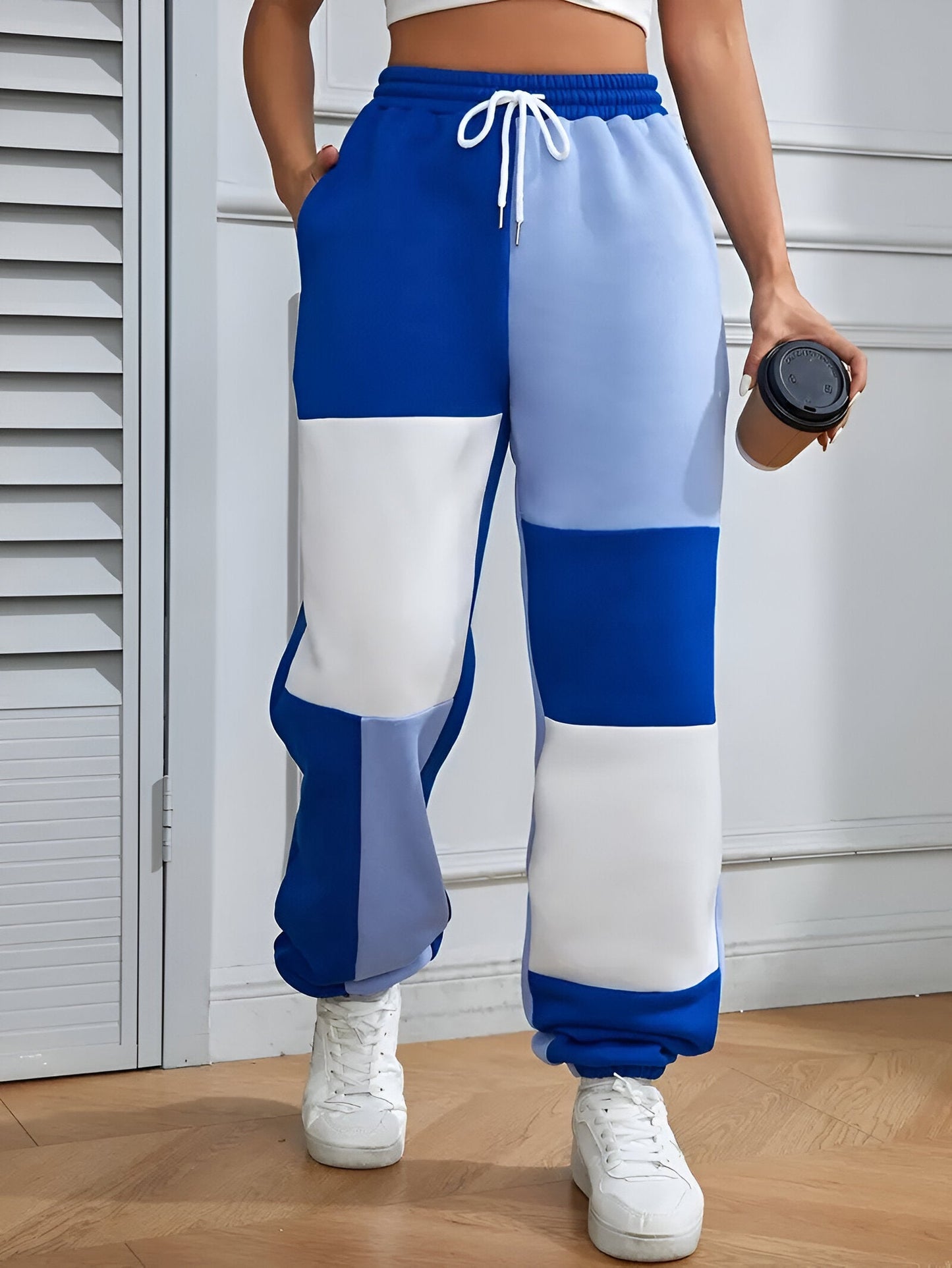 Nele | Colour-Block Loose joggingbyxor - komfort möter stil