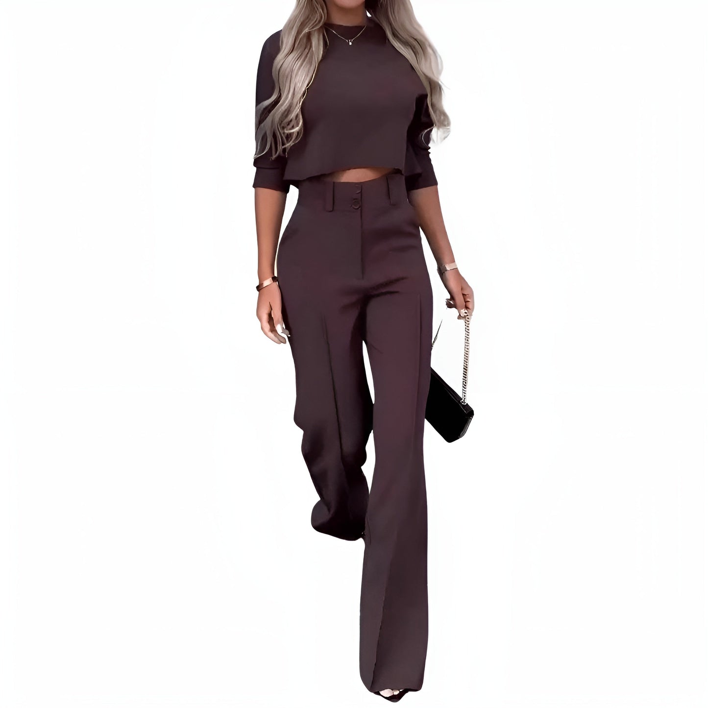 Rut | Elegant Crop Top-Set För Kvinnor