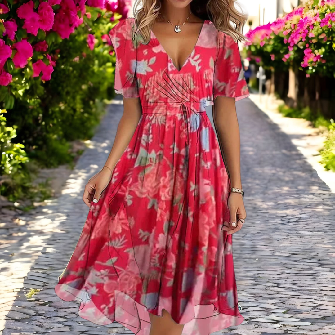 Freja | Elegant Figursydd Klänning med Feminina Detaljer