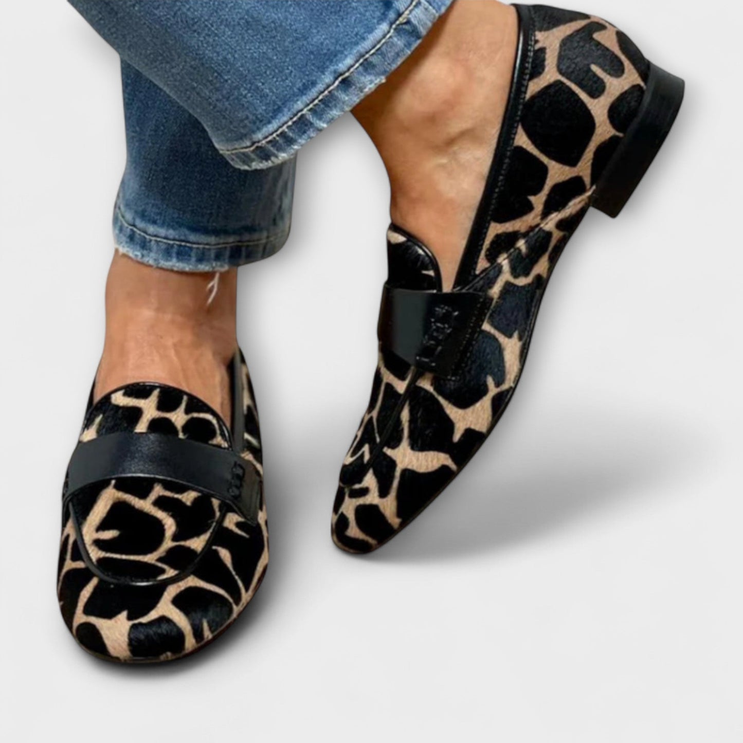Sofia | Leopard Loafers Med Stil Och Komfort