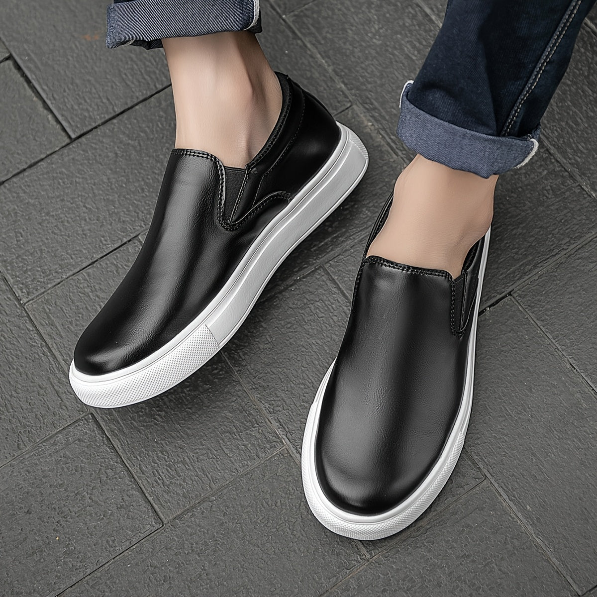 Gabriel | Casual Läder Slip-in Skor