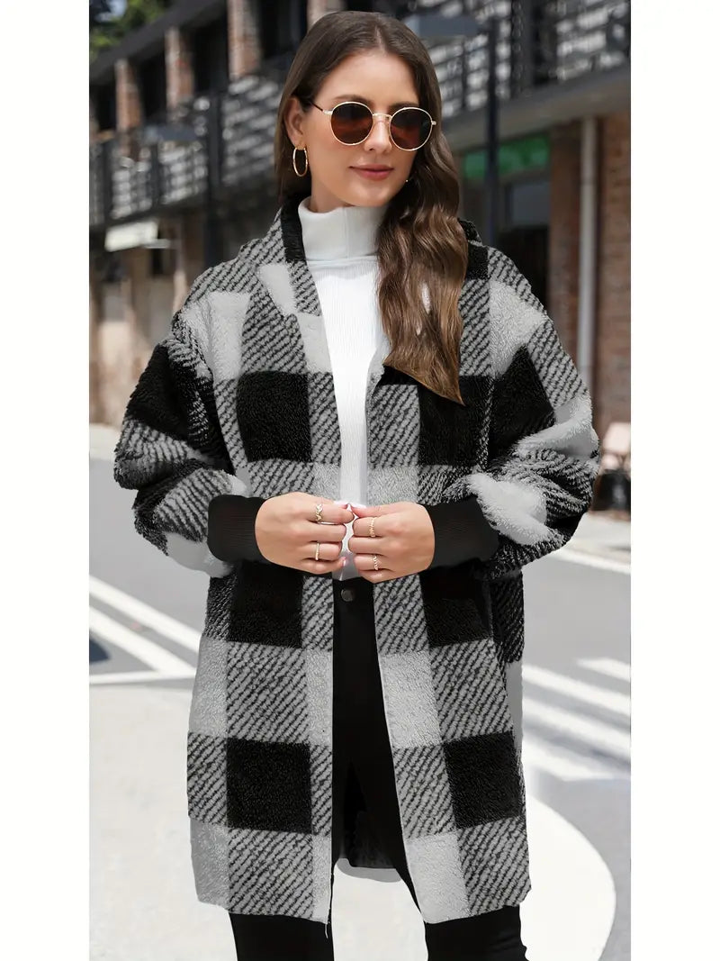 Mia | Virkad toppfärgad cardigan