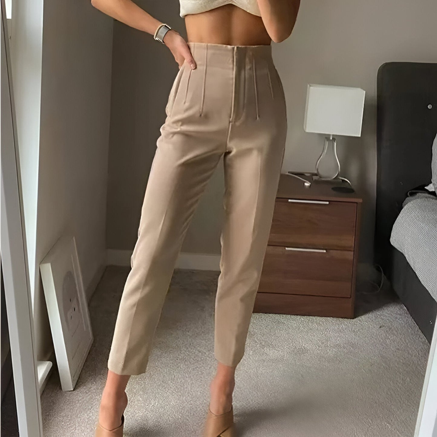 Carina | Chic kontorsbyxa med hög midja (säsong 1)