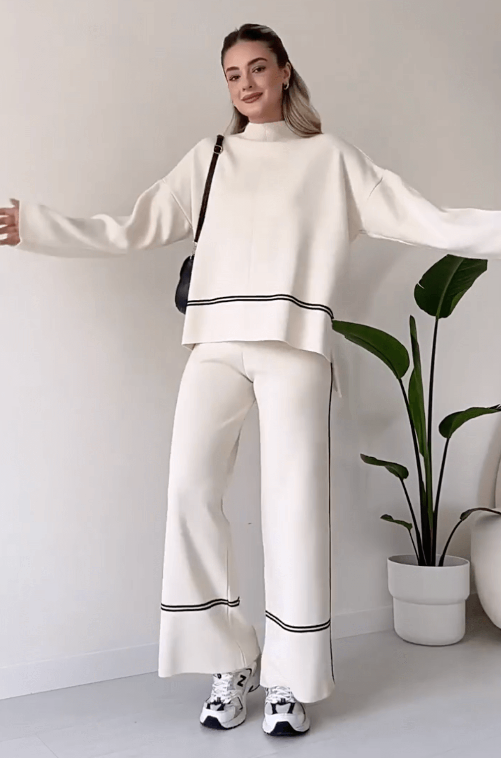 Hedda | Chic Tvådelat Lounge Set – Enkel Elegans & Komfort