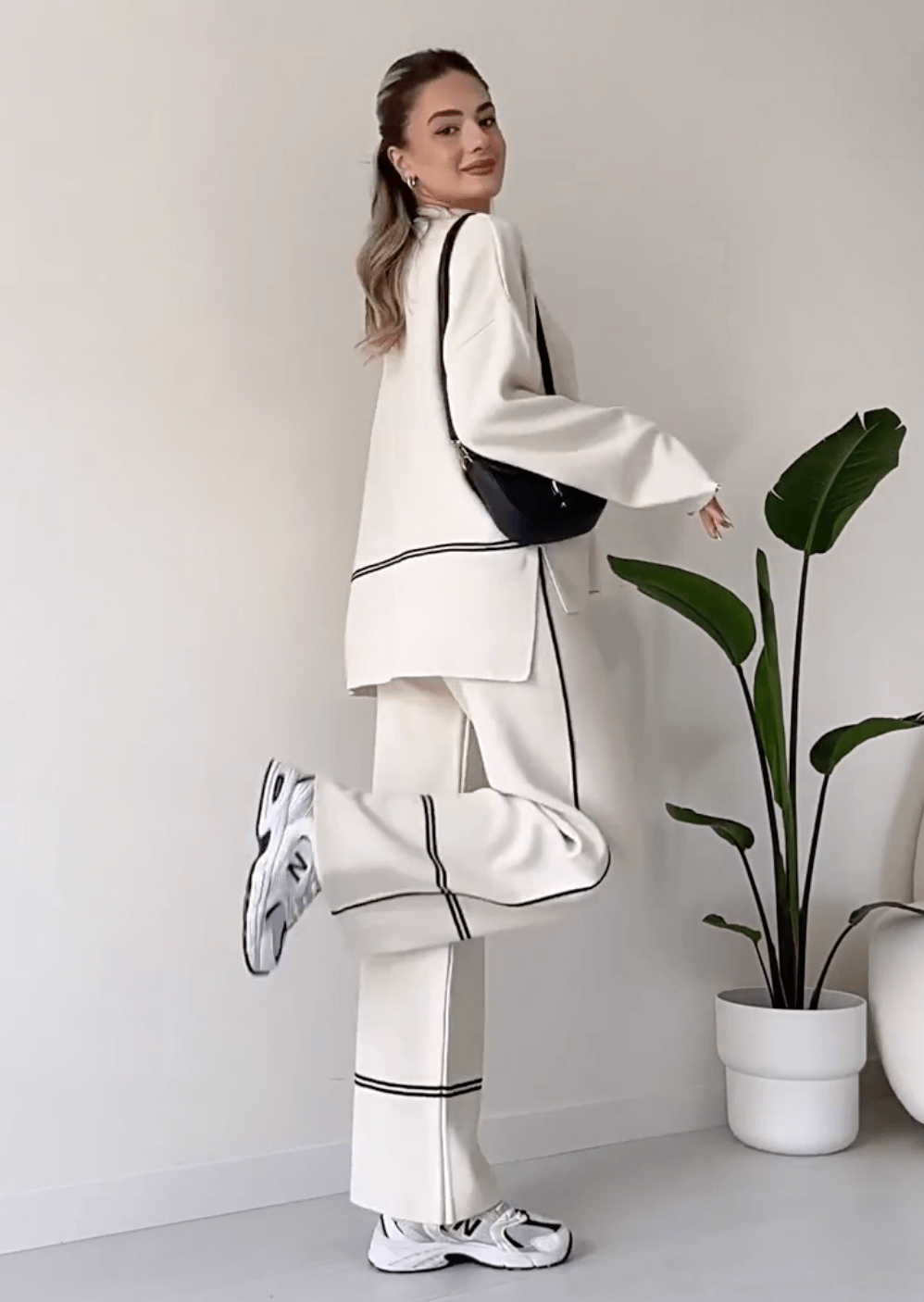 Hedda | Chic Tvådelat Lounge Set – Enkel Elegans & Komfort