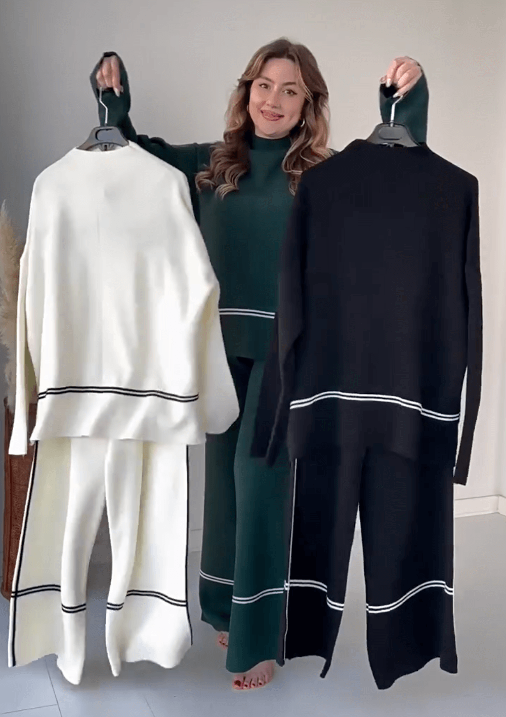 Hedda | Chic Tvådelat Lounge Set – Enkel Elegans & Komfort