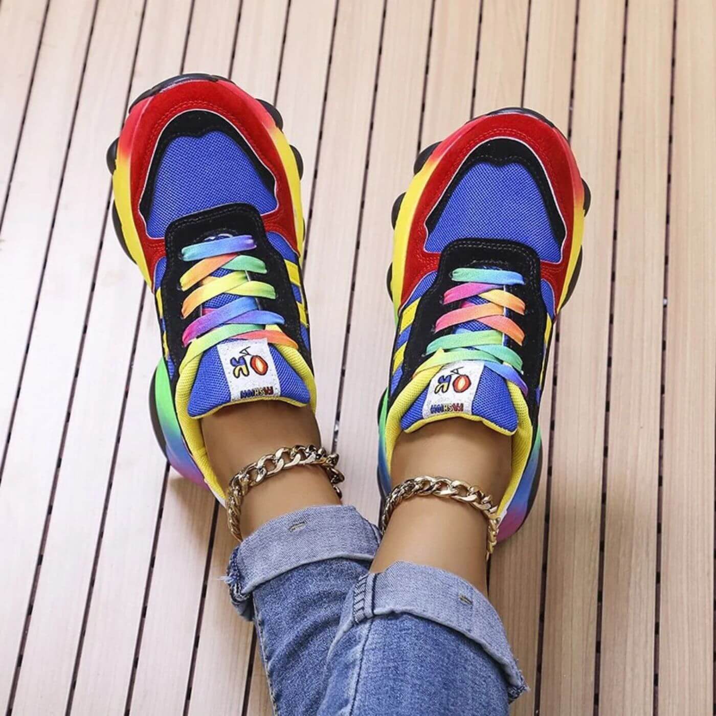 Cecilia | Trendiga Färgglada Ortopediska Sneakers för Ultimat Komfort
