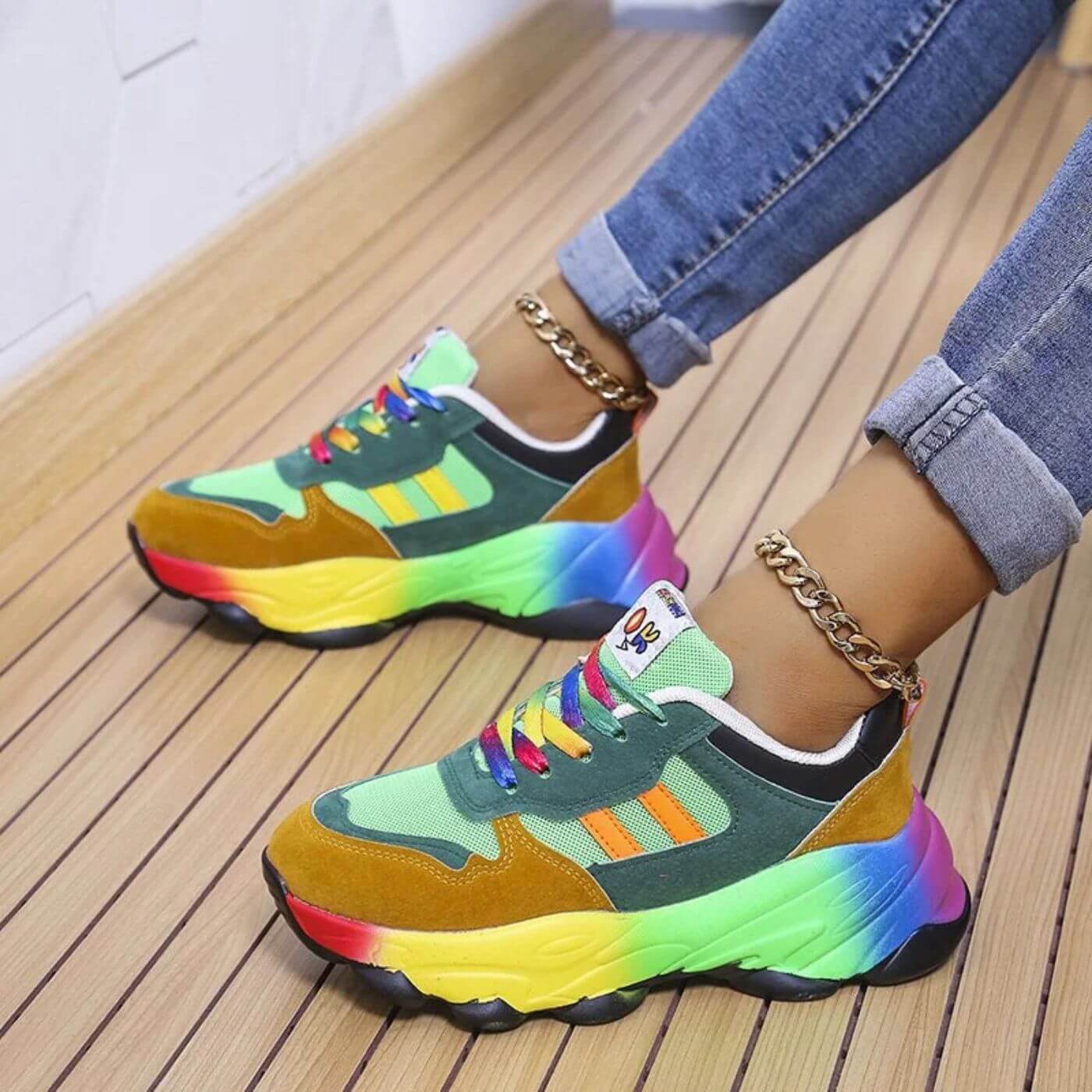 Cecilia | Trendiga Färgglada Ortopediska Sneakers för Ultimat Komfort