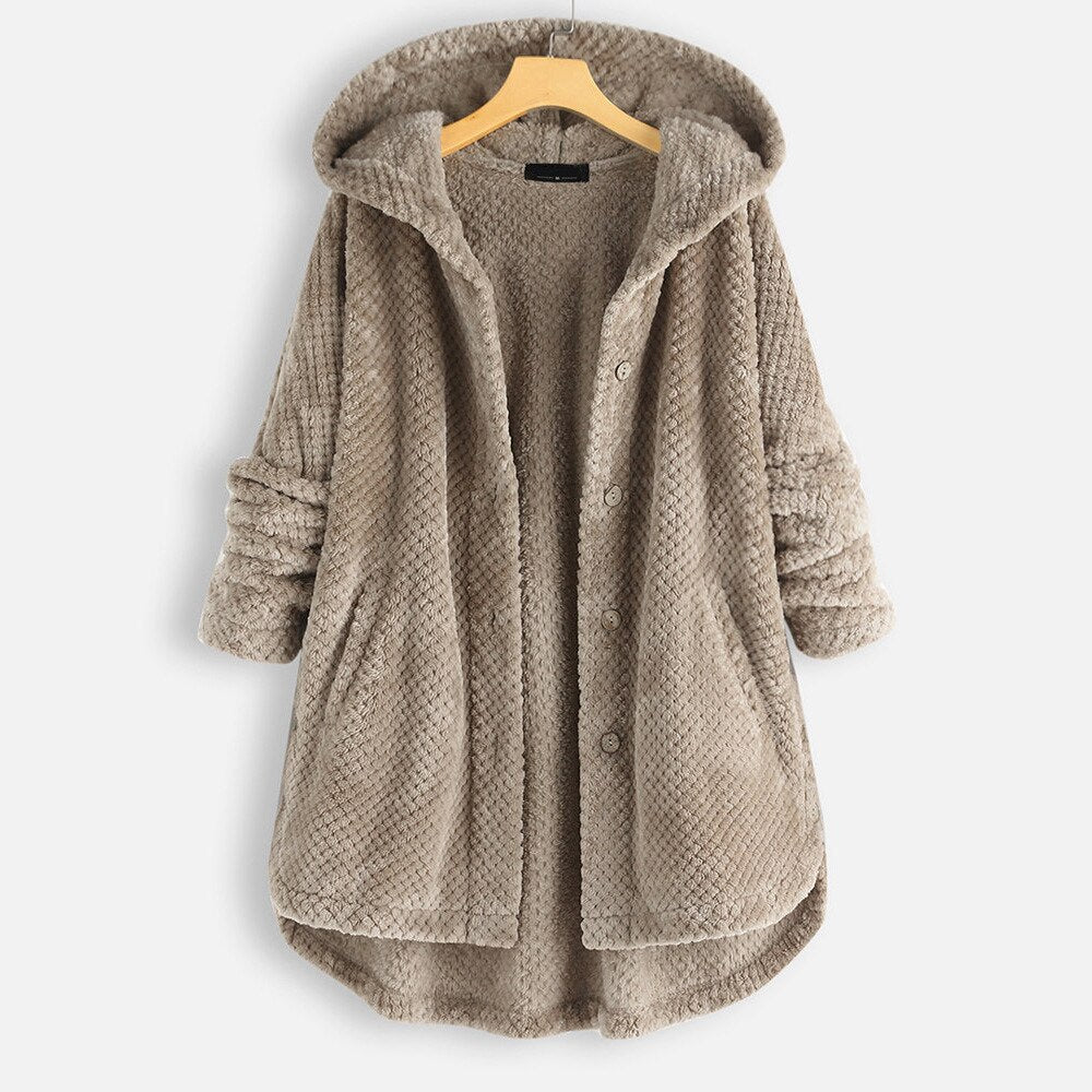 Arabella - Oversized jacka med huva för kvinnor