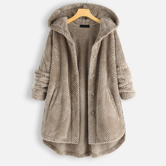 Arabella - Oversized jacka med huva för kvinnor