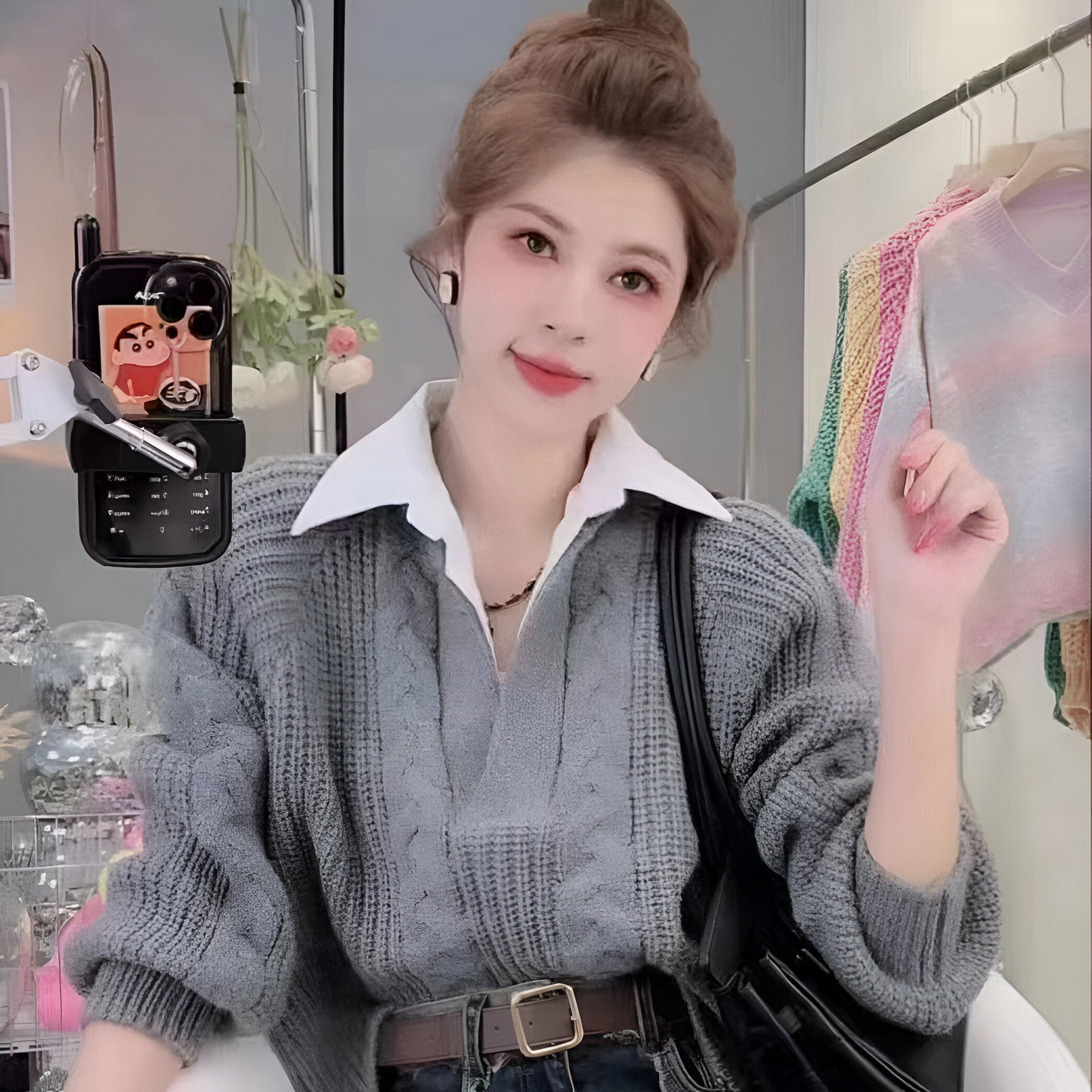 Wilhelmine | Japansk lat retrodesign med två tröjor för kvinnor