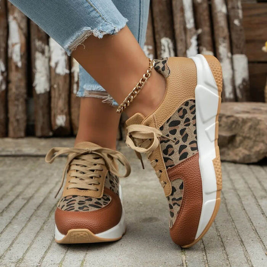 Elora | Ortopediska Leopard Sneakers