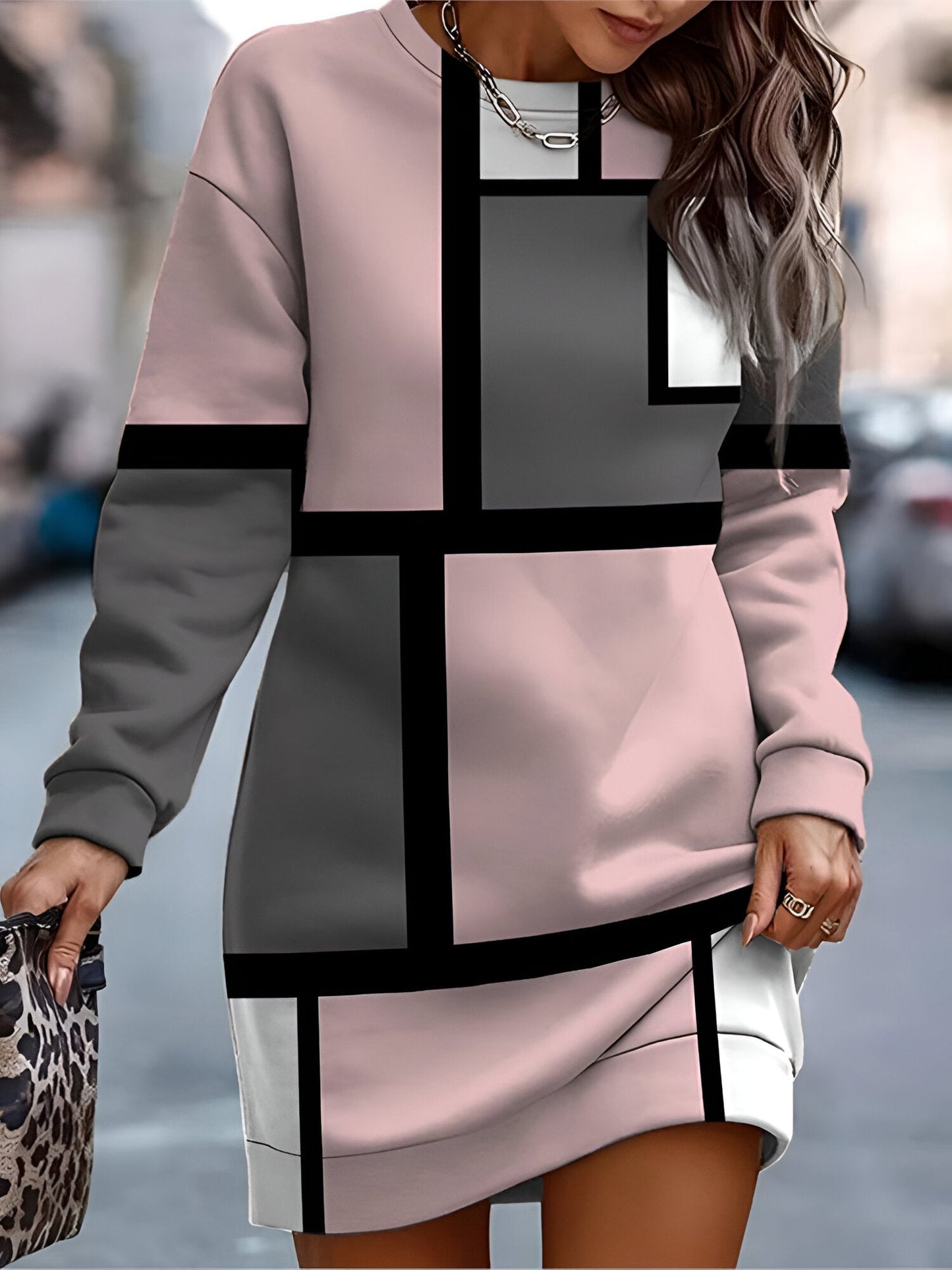 Romy |Bekväm & Snygg överdimensionerad sweatshirtklänning
