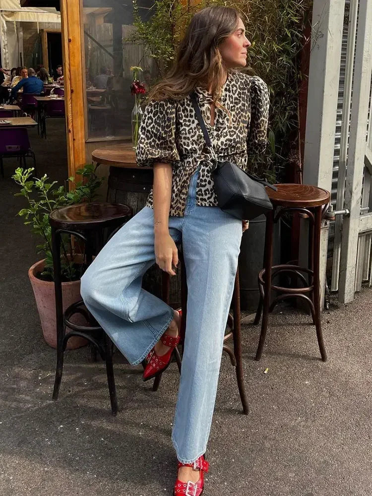 Coline | Leopardtopp med Stil och Självförtroende