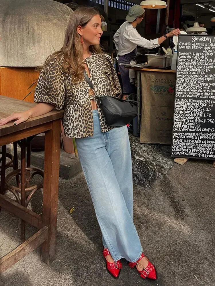 Coline | Leopardtopp med Stil och Självförtroende