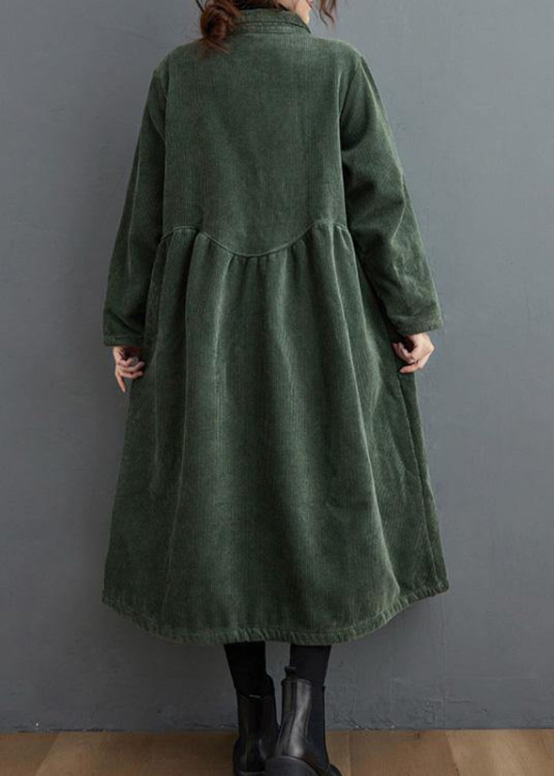 Elsa | Stilren Manchestertyg Trenchcoat För Dam