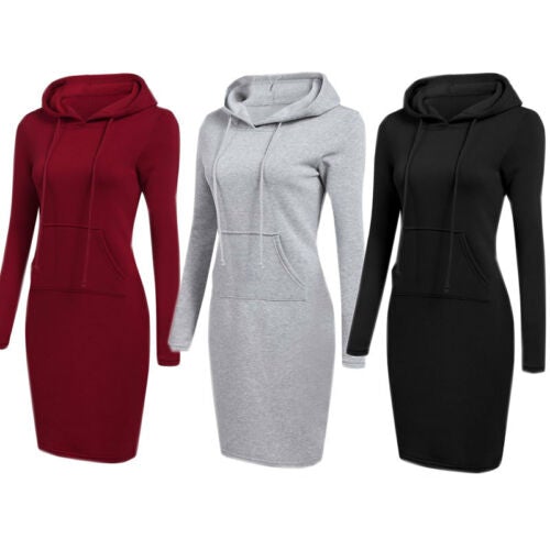 Danica | Slim Pullover Hoodie Klänning