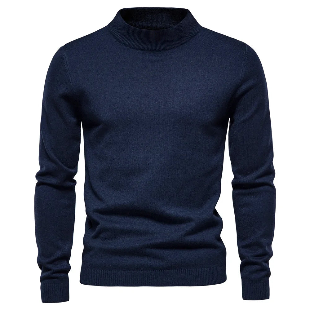Theodore | Tidlös Mock Neck Tröja för Män