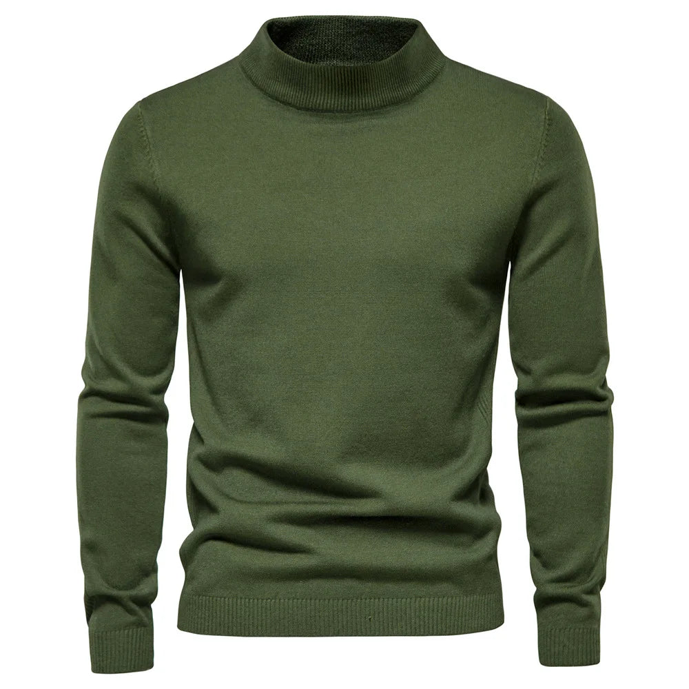 Theodore | Tidlös Mock Neck Tröja för Män