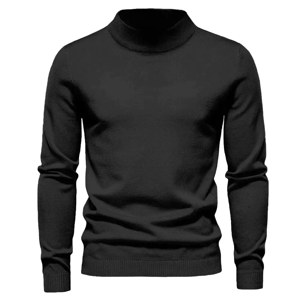 Theodore | Tidlös Mock Neck Tröja för Män