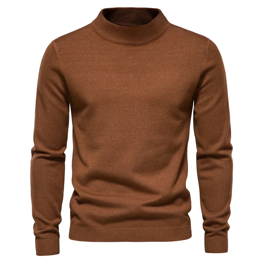 Theodore | Tidlös Mock Neck Tröja för Män