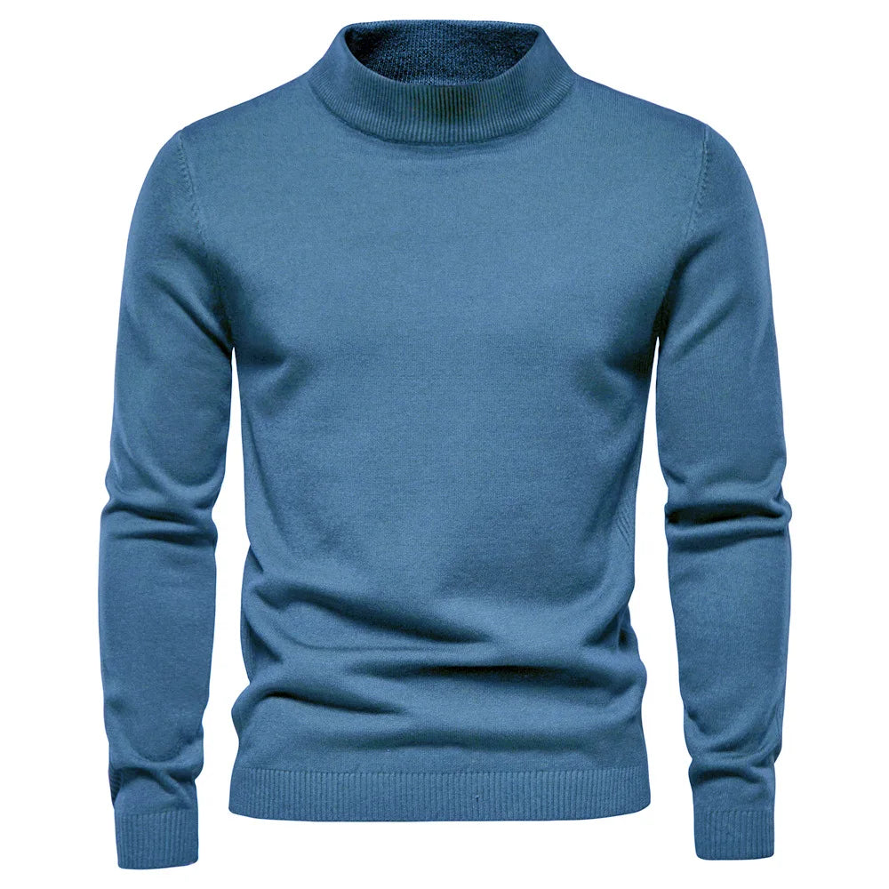Theodore | Tidlös Mock Neck Tröja för Män