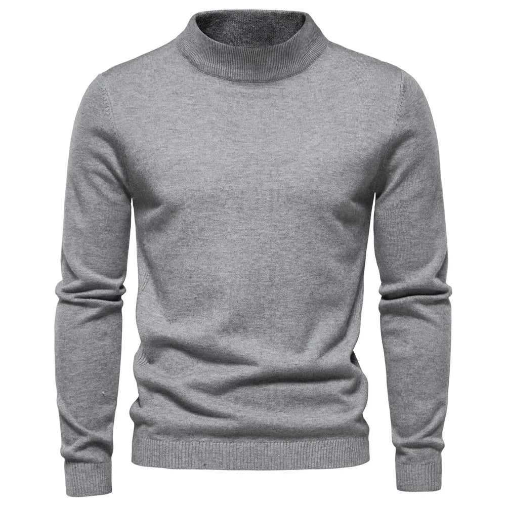 Theodore | Tidlös Mock Neck Tröja för Män