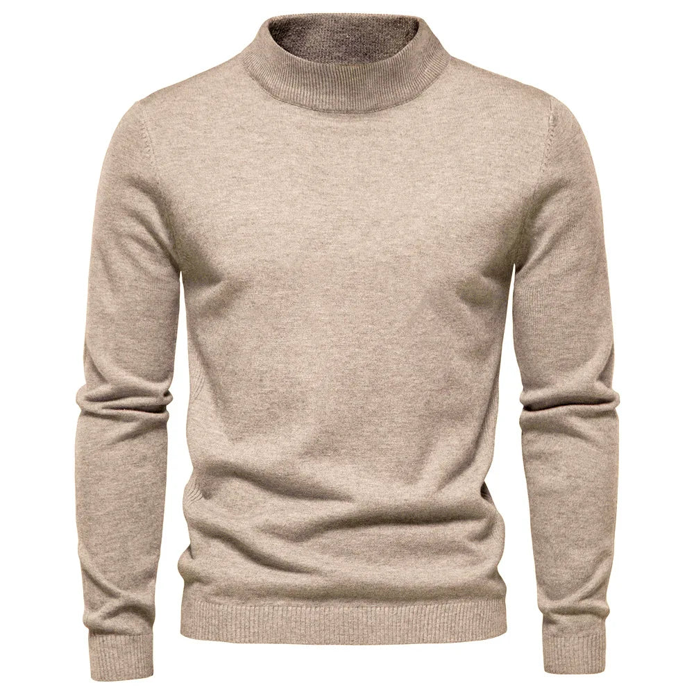 Theodore | Tidlös Mock Neck Tröja för Män