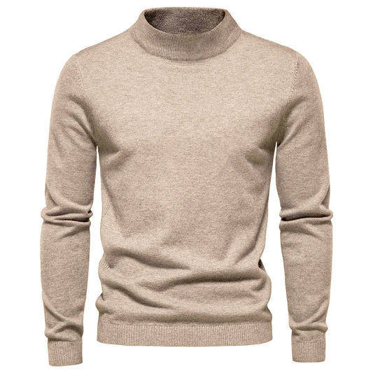 Theodore | Tidlös Mock Neck Tröja för Män