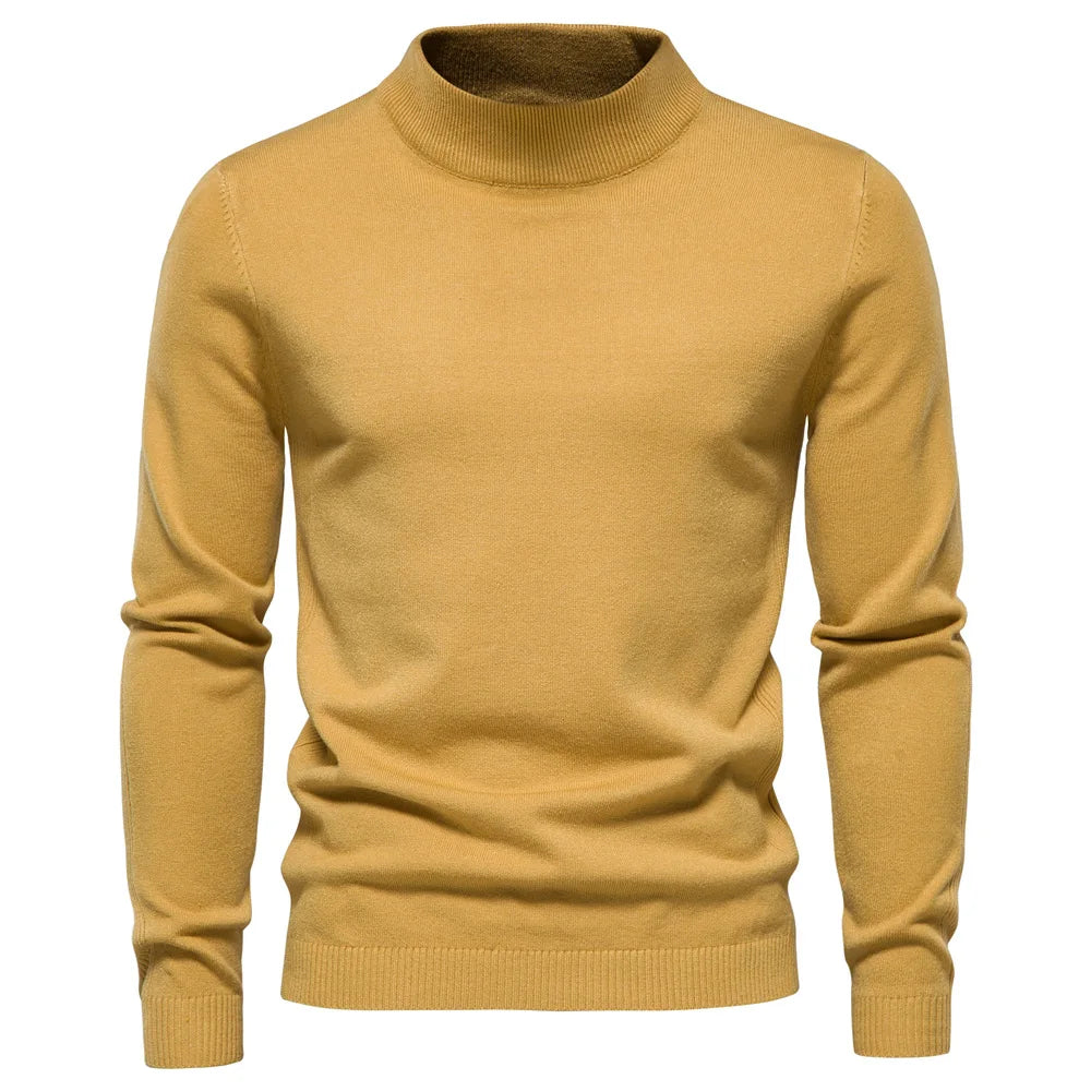 Theodore | Tidlös Mock Neck Tröja för Män