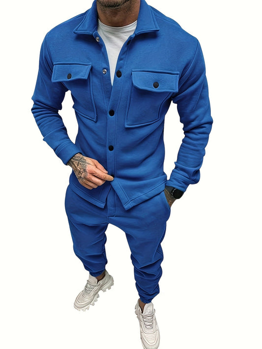Felix | Slimmad träningsdräkt med långärmad skjorta och byxor