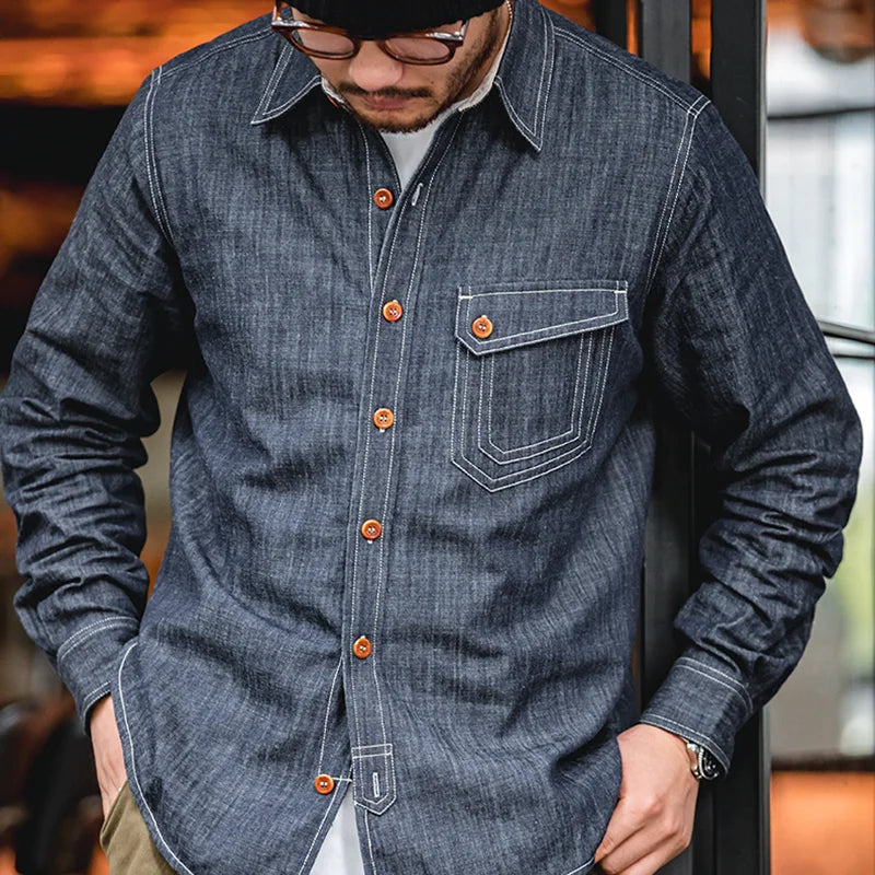 Milton | Klassisk jeansskjorta för tidlös herrstil