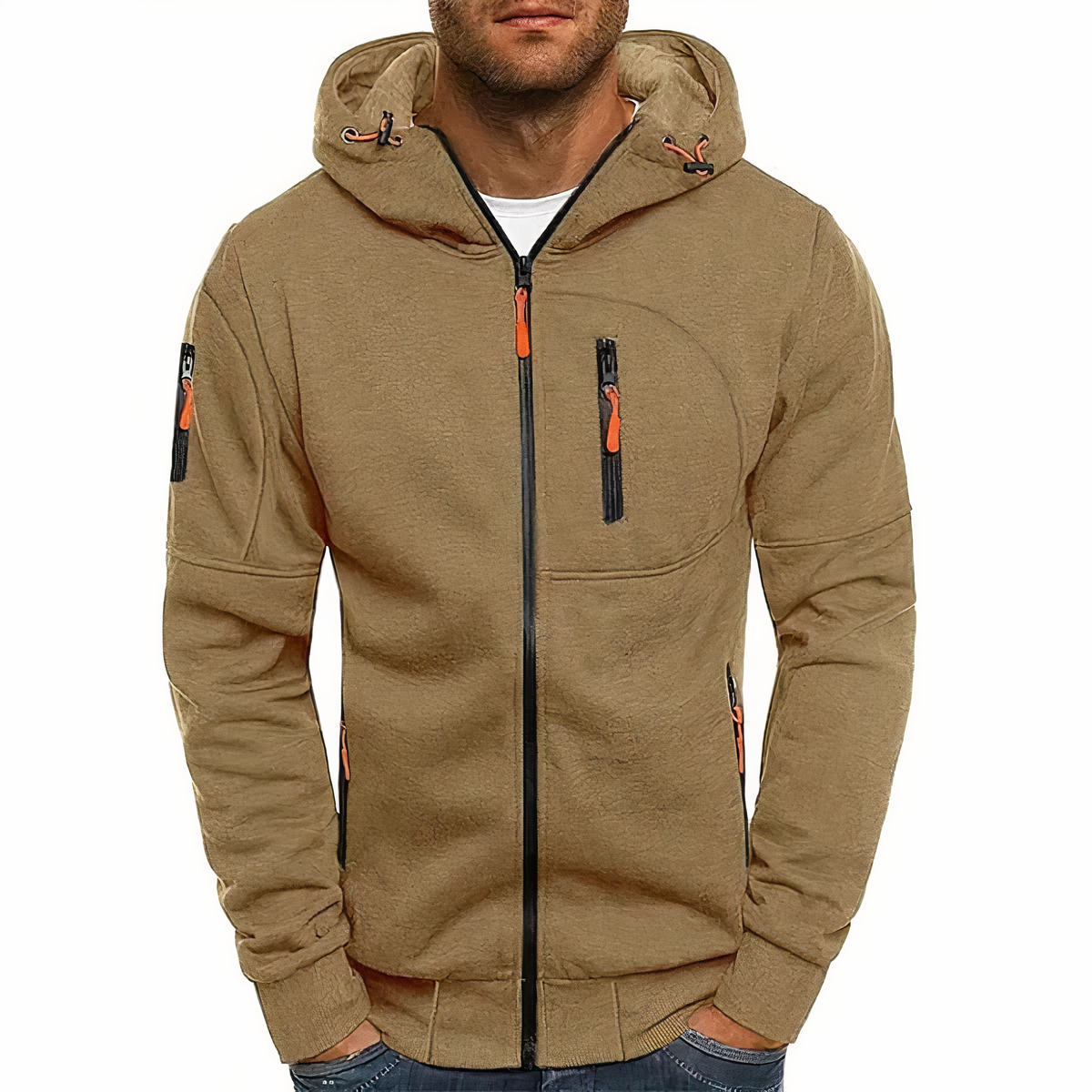 Nathan - Hoodie med dragkedja