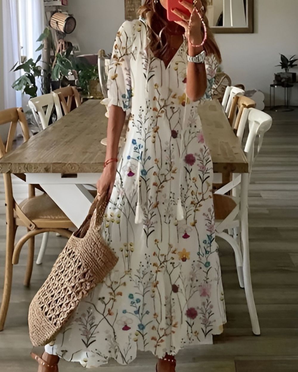 Celina | Boho Mage Täckande Klänning