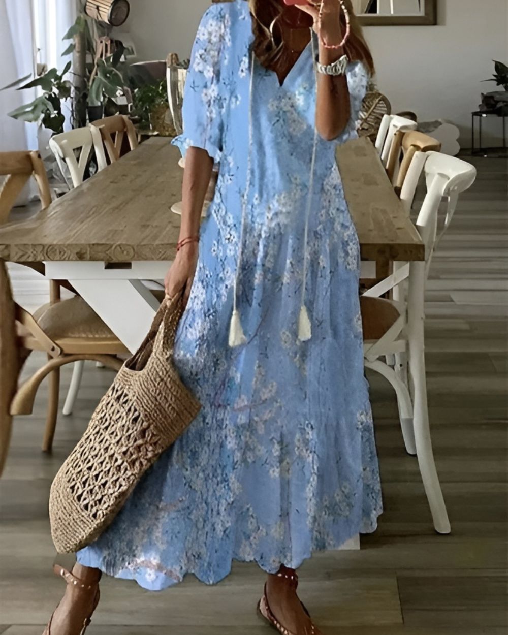 Celina | Boho Mage Täckande Klänning