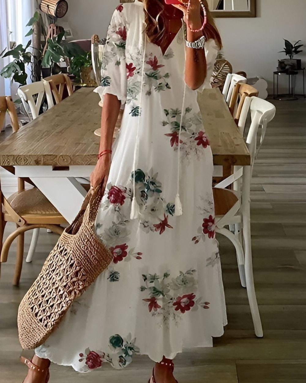 Celina | Boho Mage Täckande Klänning