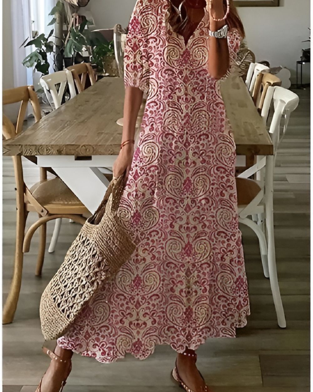 Celina | Boho Mage Täckande Klänning