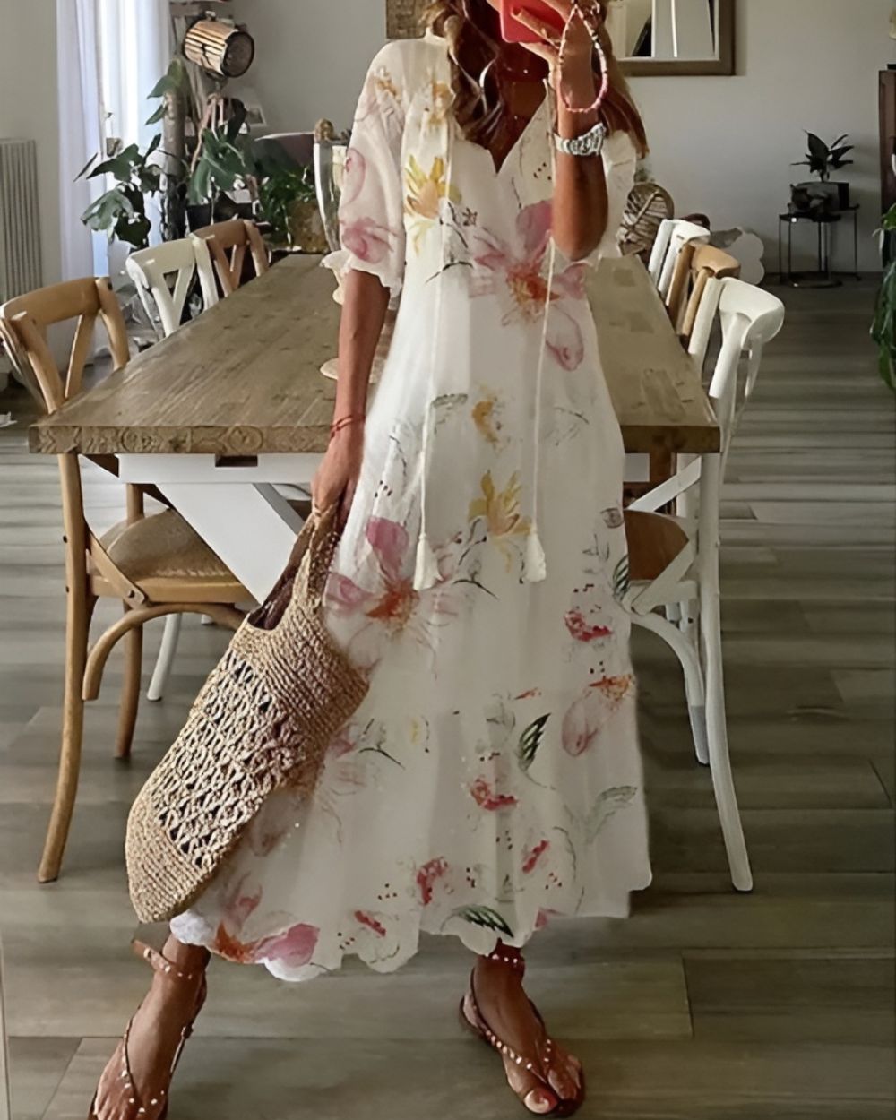 Celina | Boho Mage Täckande Klänning
