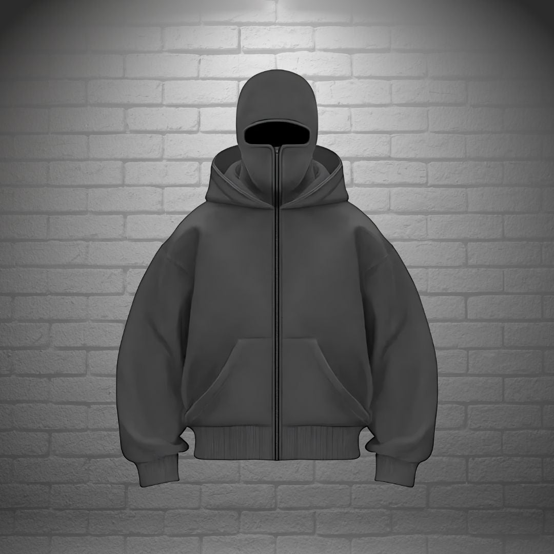 Oskar | Balaclava Full-Zip Hoodie – Maximal värme och stil i ett