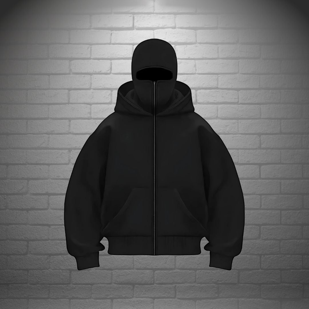 Oskar | Balaclava Full-Zip Hoodie – Maximal värme och stil i ett