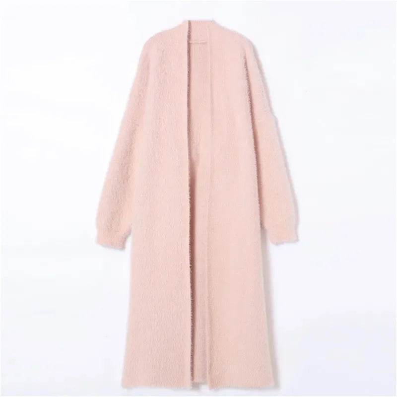 Nathalie | Elegant Långstickad Cardigan för Mysiga Vinterdagar