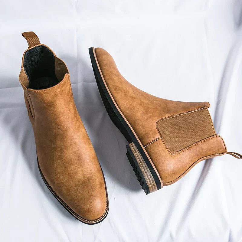 Kristian | Klassiska Chelsea Boots i Äkta Läder