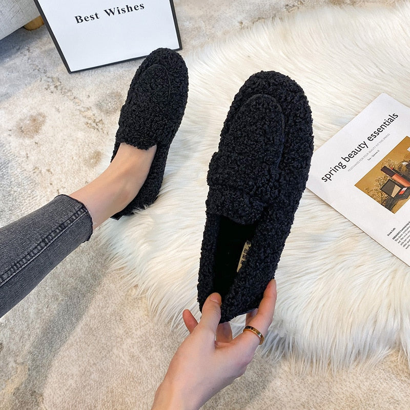 Ester | Varmfodrade Loafers med Halkfri Sula för Vintern