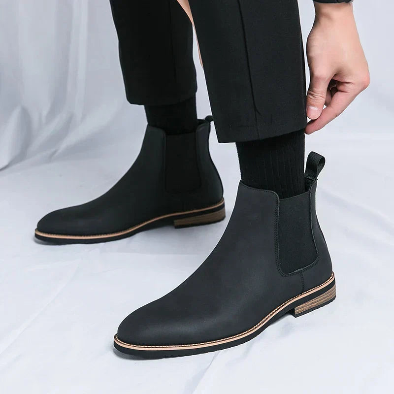Kristian | Klassiska Chelsea Boots i Äkta Läder