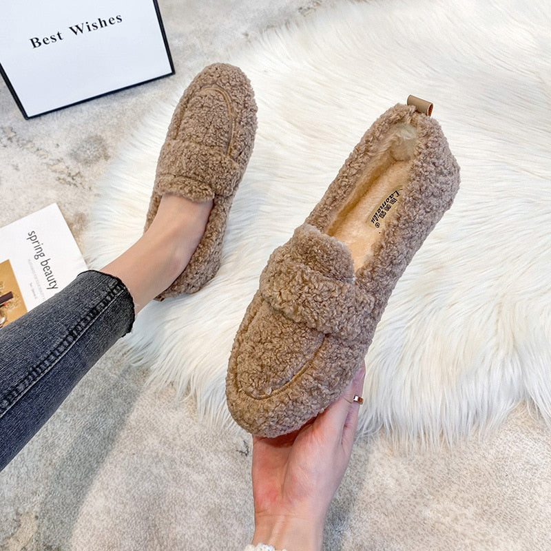 Ester | Varmfodrade Loafers med Halkfri Sula för Vintern