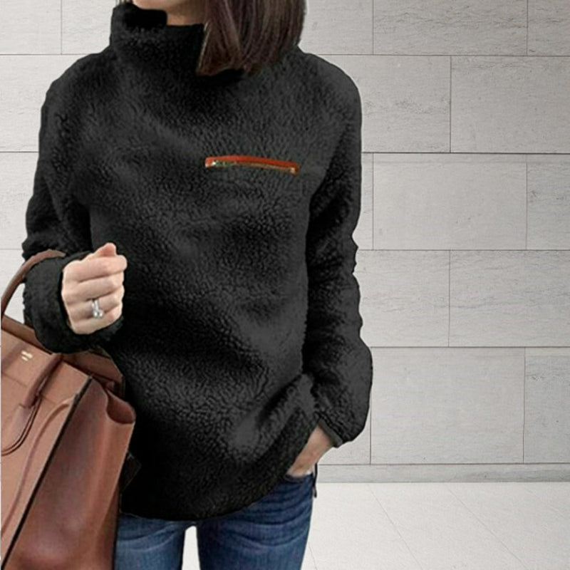 Jaden | Vinter Supermjuk och bekväm enfärgad turtleneck-jumper dam