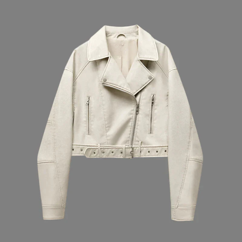 Lilly | Stilren & Trendig Läderjacka för En Elegant Look