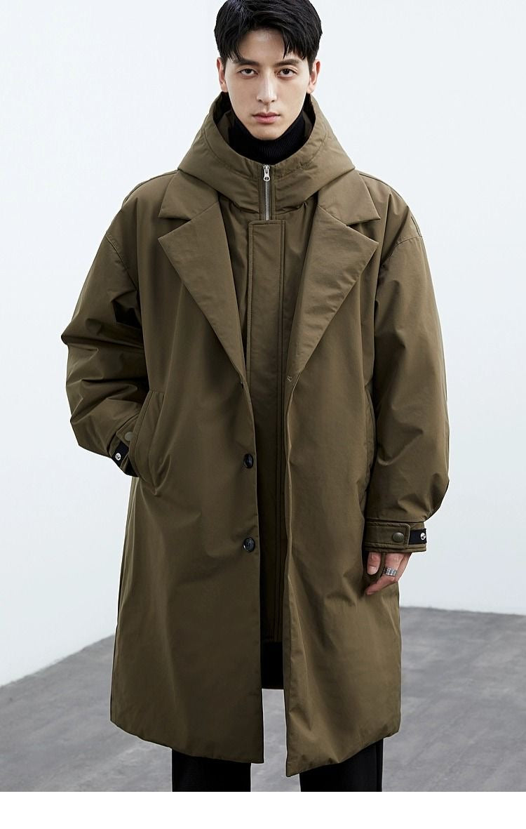 Lars | Varm och Stilren Trenchcoat – Klassisk Elegans för Kalla Dagar