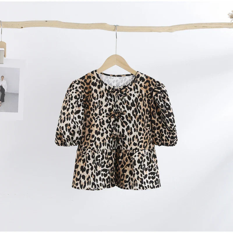 Coline | Leopardtopp med Stil och Självförtroende