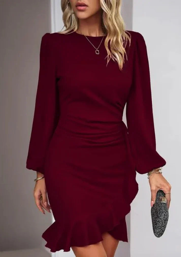Ranela - Elegantes langärmeliges Kleid
